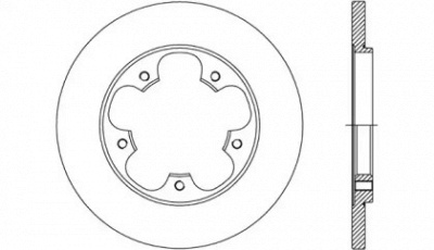 OPEN PARTS bda273410 -  Тормозной диск